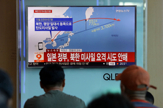 Image: North Korea Fires Ballistic Missile Over Japan