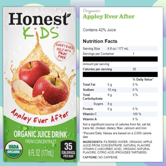 Mcdonald's Apple Juice Box Honest Brand Juice Boxes Honest