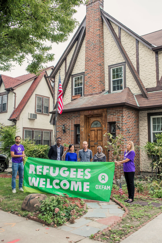 Image: Aid agency Oxfam, invites refugees to spend the weekend at U.S. President Donald Trump's childhood home