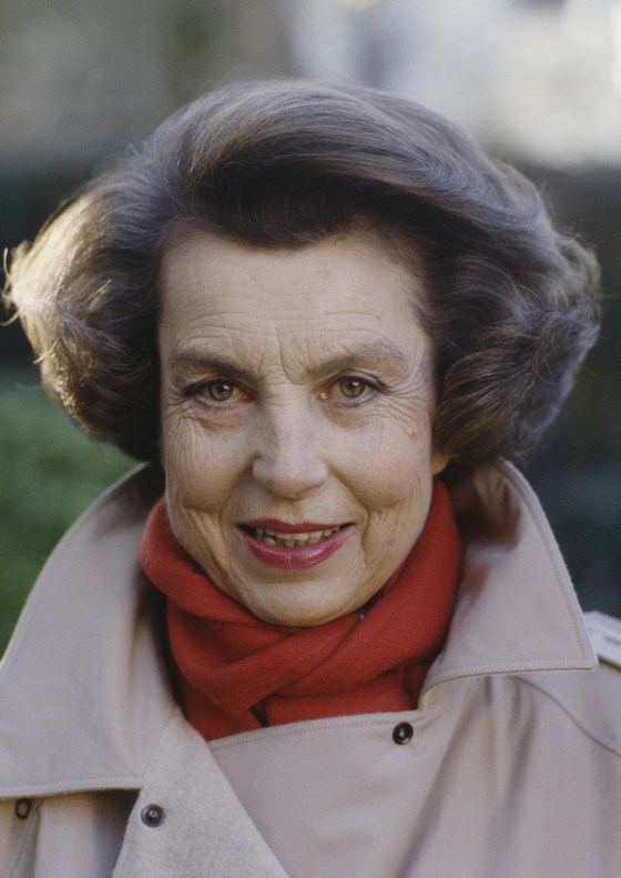 ImageL: French L'Oreal heiress Liliane Bettencourt