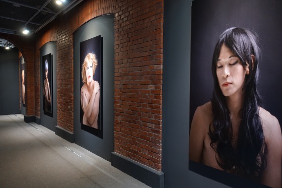 Artwork by Wen Hsin on display at the "Spectrosynthesis ─ Asian LGBTQ Issues and Art Now" exhibit at the Museum of Contemporary Art, Taipei (MOCA).