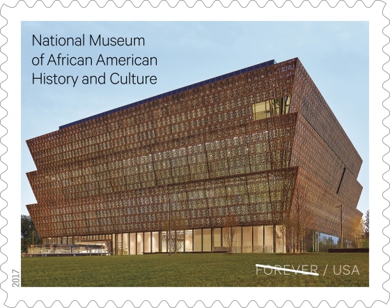Image: The National Museum of African American History and Culture will be commemorated with a Forever Stamp on Oct. 13, 2017