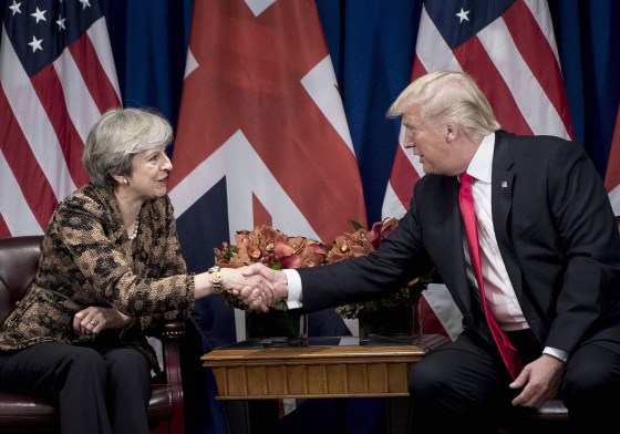 Image: British Prime Minister Theresa May and US President Donald Trump