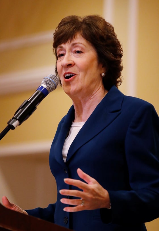 Image: Senator Susan Collins Speaks in Rockport