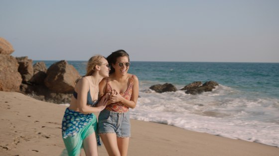 Meredith Hagner (left) and Zoe Chao play two 20-somethings finding their way in "Strangers."