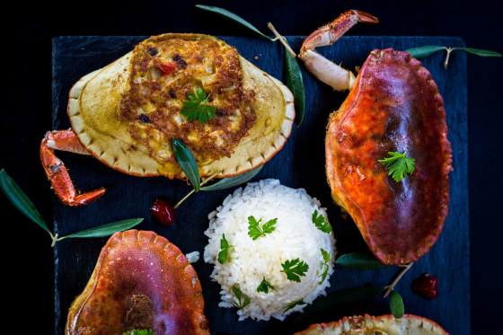 Chrissy's Crab Torta, a recipe from the upcoming "Migrant Filipino Kitchen" cookbook, scheduled to be released in fall 2018.