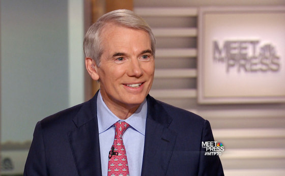 Image: Ohio Republican Sen. Rob Portman speaks on Meet the Press