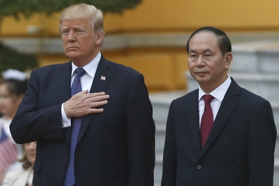 Image: US President Donald Trump and Vietnam's President Tran Dai Quang