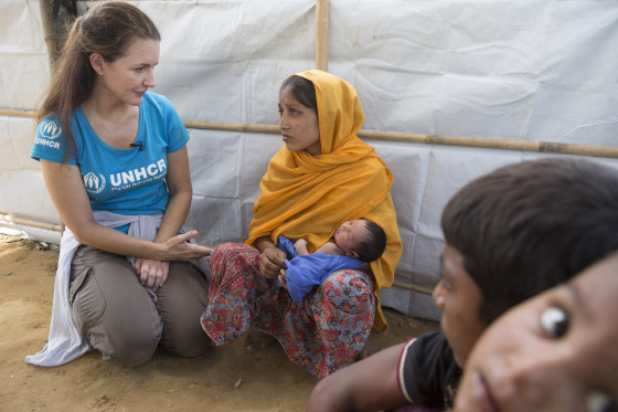 Image: UNHCR Goodwill Ambassador Kristin Davis