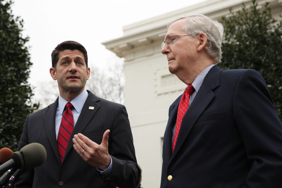Image: Paul Ryan And Mitch McConnell Speak To Press After Meeting With Donald Trump