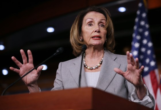 Image: House Minority Leader Nancy Pelosi holds her weekly news conference