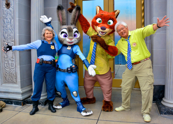 Steven and Millie Tani as Nicke Wilde and Judy Hopps