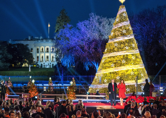 Image: President Trump Lights the National Christmas Tree on the Ellipse