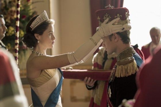 Image: Queen Elizabeth II formally makes Philip a British Prince on Netflix's The Crown.