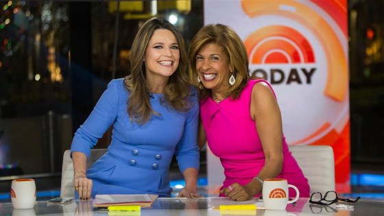 Savannah Guthrie and Hoda Kotb on 'Today' on Jan. 2, 2018.