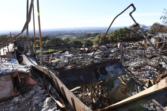 Paradise Ridge Winery burned down in the 2017 Tubbs Fire in Sonoma County, California.