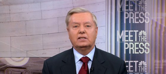 Image: Senator Lindsey Graham (R-SC) appears on Meet the Press on Jan. 7, 2018.