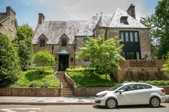 Image: Former president Barack Obama and his family have leased this home in the Kalorama neighborhood of Washington.