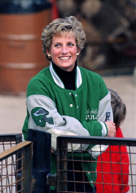 Princess Diana Eagles Jacket - Princess Diana Philadelphia Eagles - Sticker