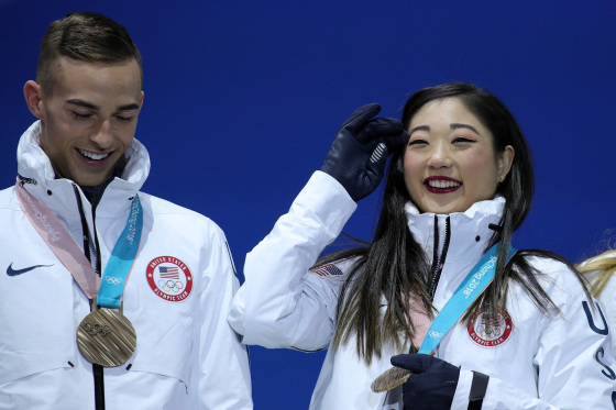 Image: Medal Ceremony - Winter Olympics Day 3