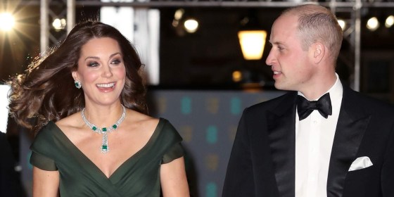 Former Kate Middleton wears green dress to the BAFTAs