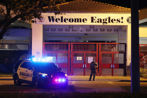 Image: Students Return To Class For First Time After Mass Shooting At Florida School