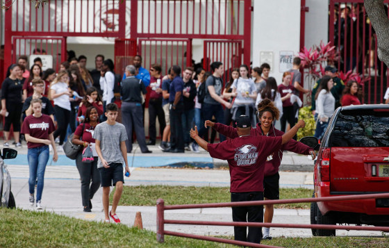 Image: Parkland students return to class