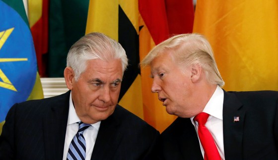 Image: President Donald Trump and Secretary of State Rex Tillerson