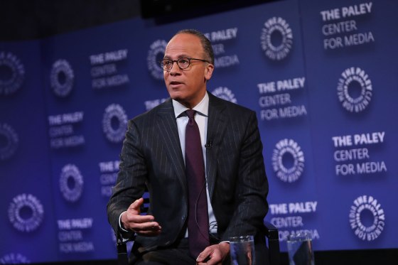 Image: Lester Holt speaks at the The Paley Center for Media in New York