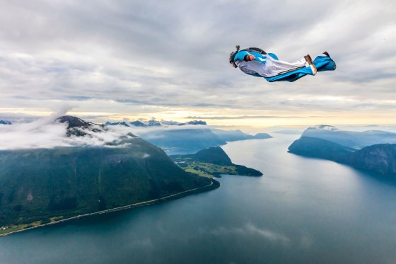 Zarda competes at the World Base Race in Åndalsnes, Norway. 