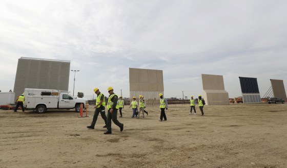 Image: Border wall prototypes