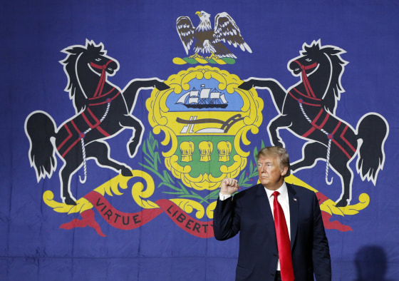 Image: US President Donald J. Trump speaks in Moon Township