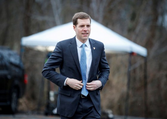 Image: Democratic congressional candidate Conor Lamb arrives to vote in Mt. Lebanon, Pennsylvania