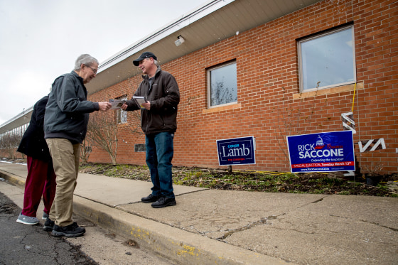 Image: Democratic Candidate In Pennsylvania's 18th District Conor Lamb Votes In Special Election
