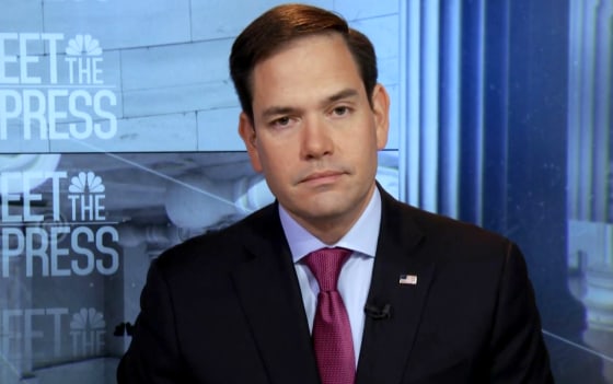Image: Senator Marco Rubio, R-FL, appears on Meet the Press on March 18, 2018.