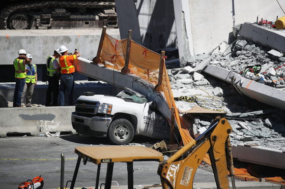 Image: At Least 6 Dead After Collapse Of Pedestrian Bridge In Miami