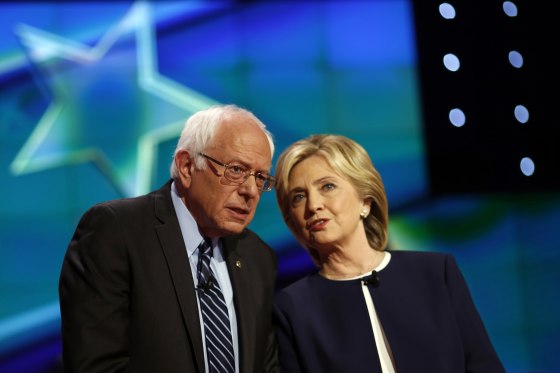 Image: Bernie Sanders and Hillary Clinton