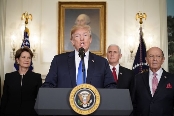 Image: U.S. President Donald Trump speaks before signing trade sanctions against China