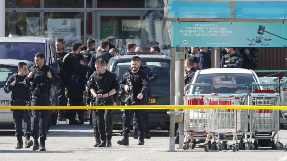 Image: Gunman takes hostages in Trebes supermarket