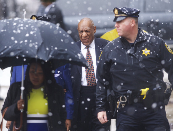 Image: Bill Cosby arrives at the Montgomery County Courthouse before jury selection