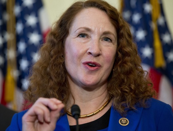 Image: Elizabeth Esty speaks on Capitol Hill in Washington