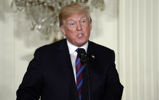 Image: President Donald Trump speaks during a news conference at the White House