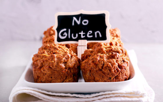 Image: No gluten muffins on plate