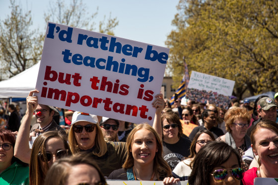 Image: Oklahoma teachers strike