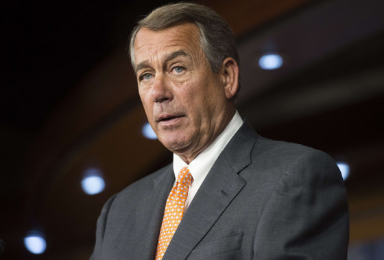Image: John Boehner speaks during a press conference on Capitol Hill