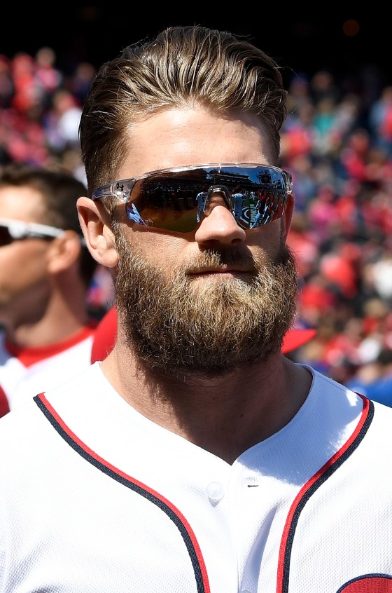 Bryce Harper's hair is so fabulous that he uses two hair dryers to keep it  in shape