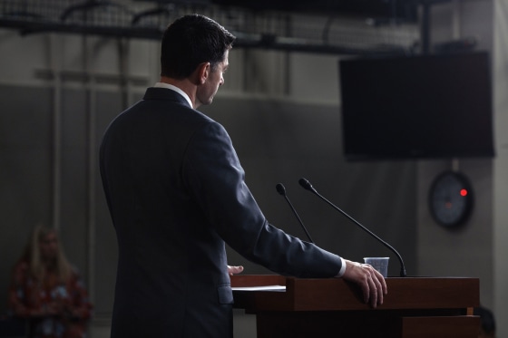 Image: House Speaker Paul Ryan (R-Wis.) speaks at a news conference on Capitol Hill on March 22, 2018.