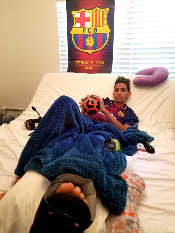 Image: Anthony Borges, 15, a survivor of the Parkland massacre.