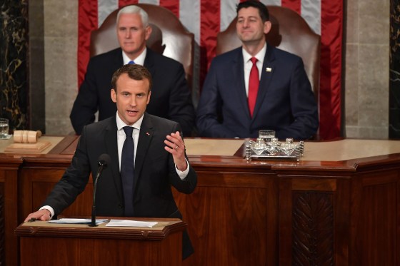Image: US-FRANCE-DIPLOMACY-MACRON-CONGRESS