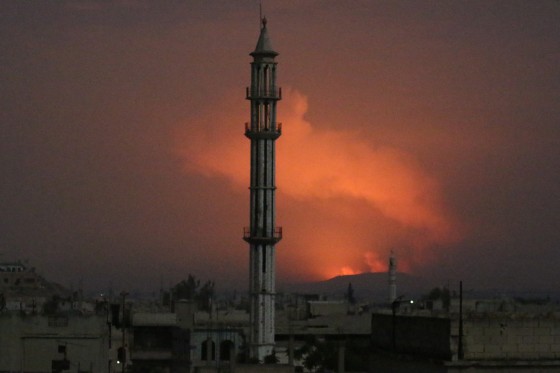 Rockets hit Assad regime's military positions in Syria